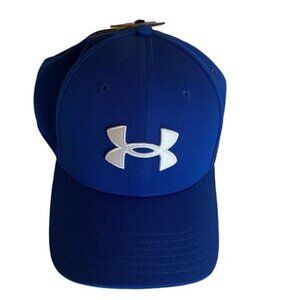 Under Armour Royal Blue Golf Hat‎ Iso-Chill with White Logo, L/XL